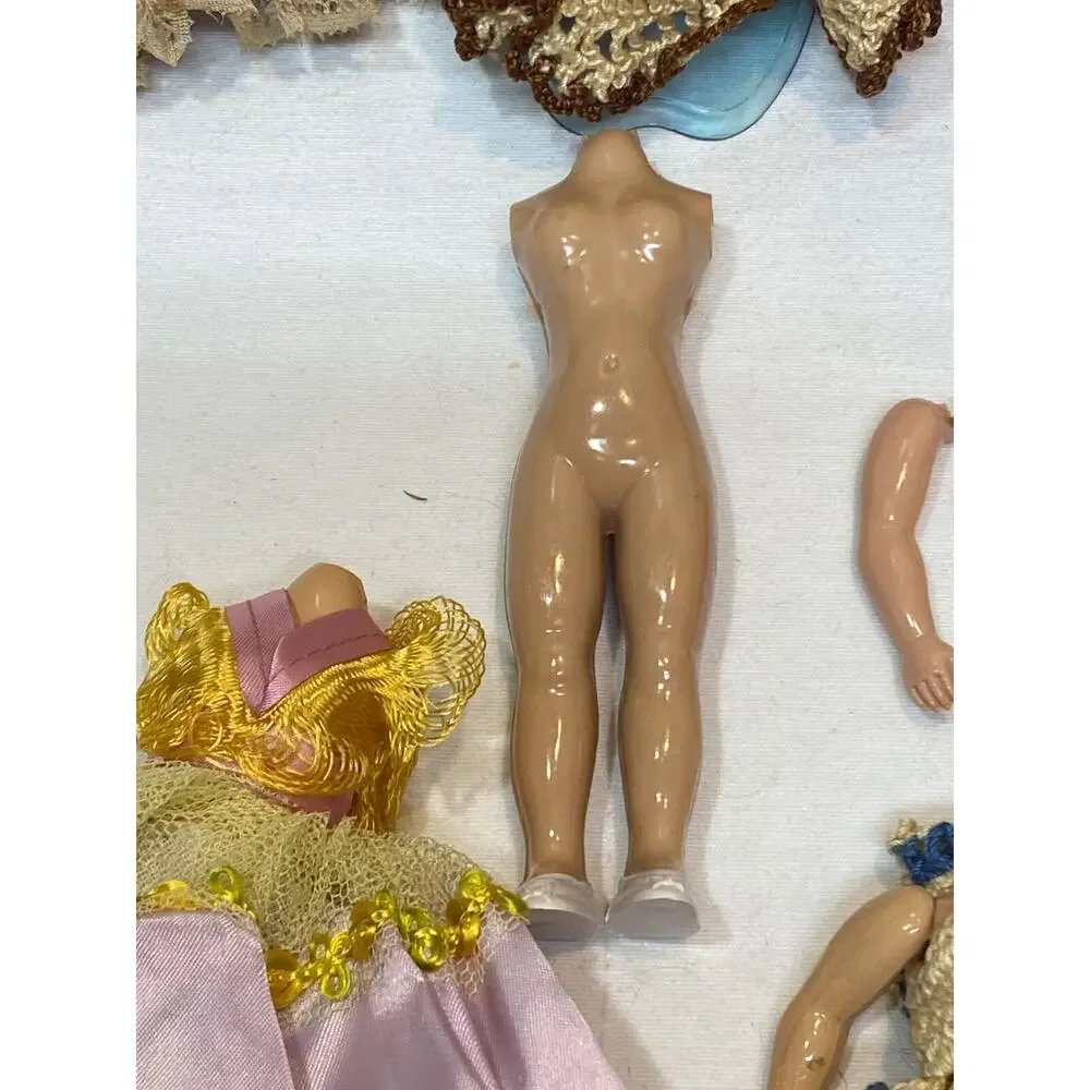 vtg Duchess doll lot Hard Plastic 1950s sleepy Eyes As Found Estate Parts Also